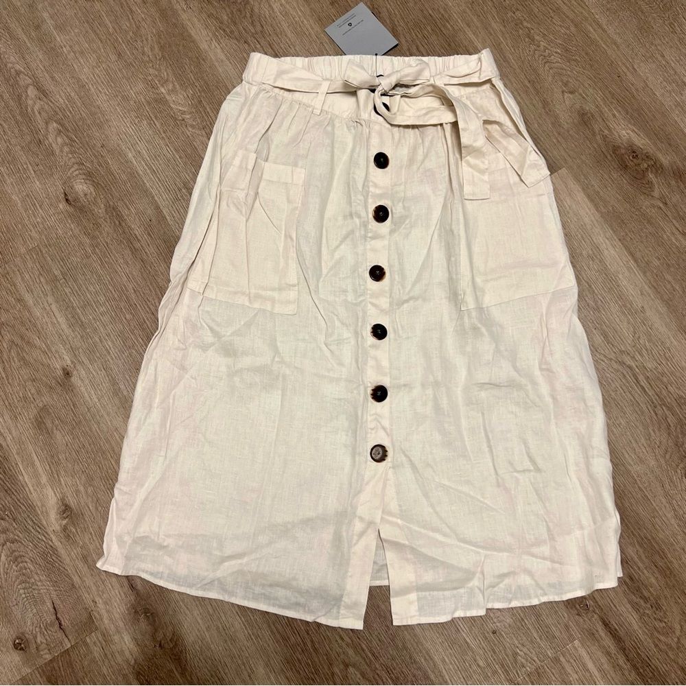 Marc New York Linen Maxi Skirt A3*